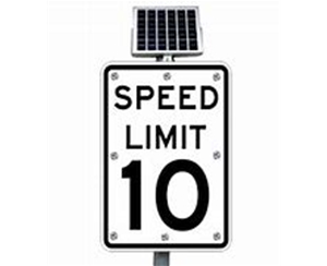Solar Powered LED Radar Speed Sign