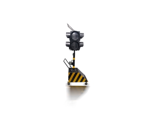 Solar movable traffic signal light